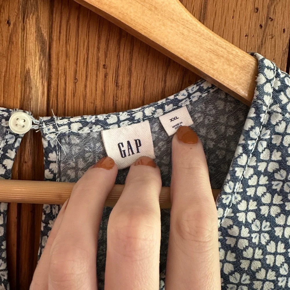 GAP Blue Sleeveless Dress - Picture 4 of 9